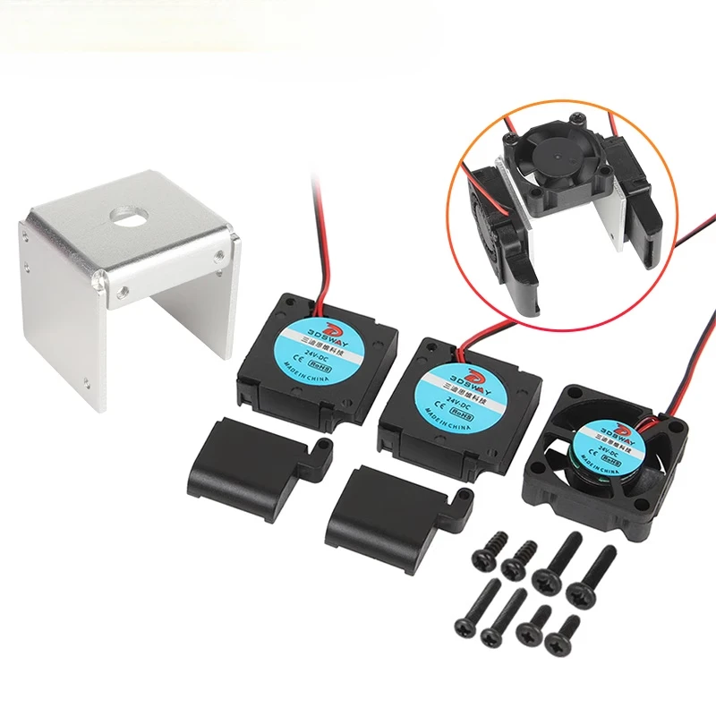 

Аксессуары для 3D-принтеров для V6 BP6 Комплект вентилятора сопла Кронштейн для крепления гидравлического вентилятора Комплект охлаждения своими руками