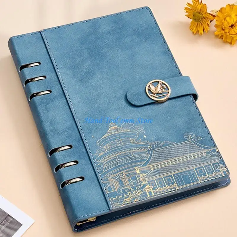 carpeta-anillos-desmontable-h37f-tamano-mini-cuaderno-calidad-materiales-papel-escritura-suave-cuaderno-con