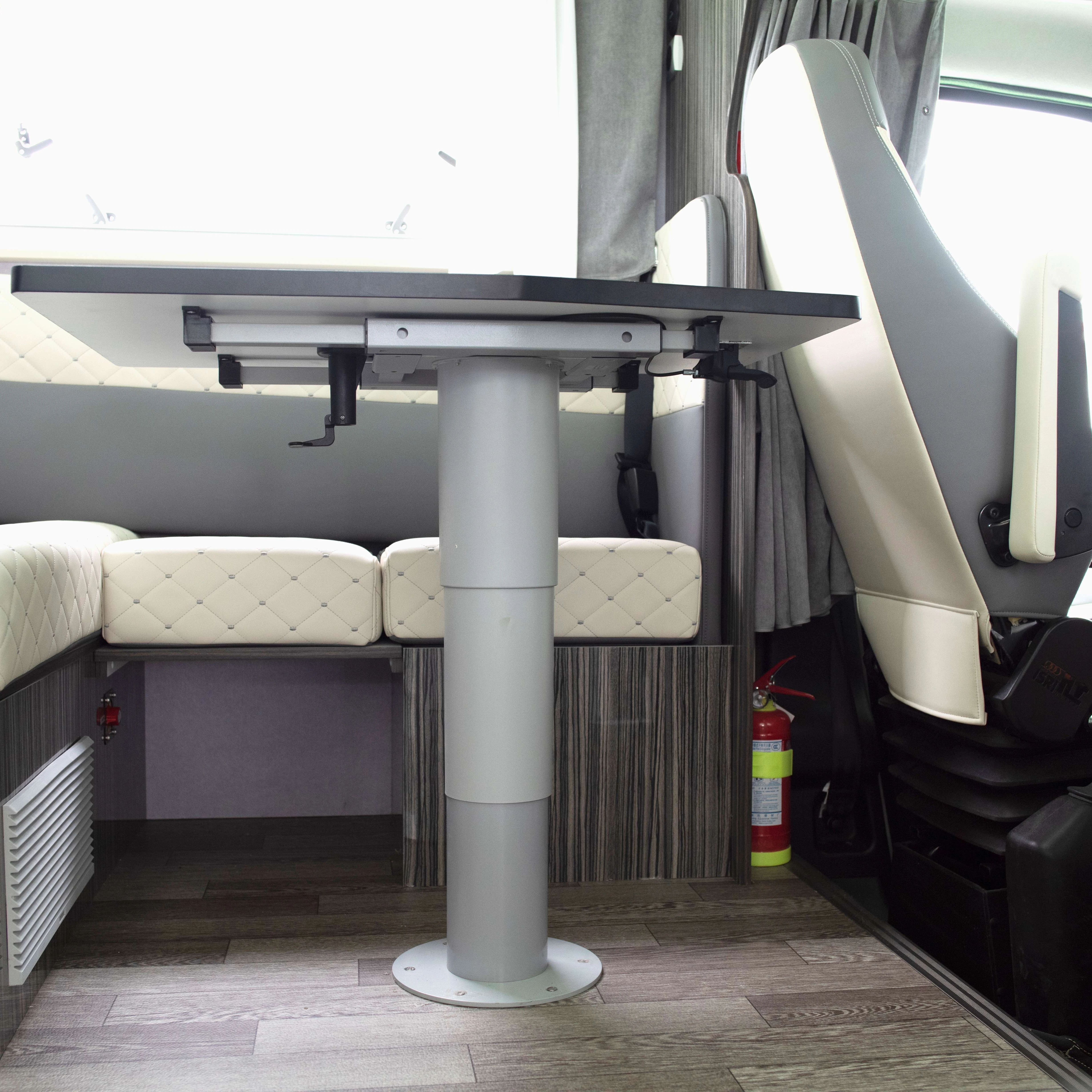 

Silver Gray Aluminum Lifting Table Leg with Four-Way Translation Frame RV Parts & Accessories for Campers