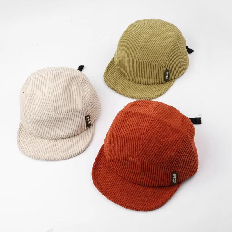 2023 Winter Corduroy 5 Panel Baseball Hats For Men Women Casquette Homme Hip Hop Velvet Snapback Caps