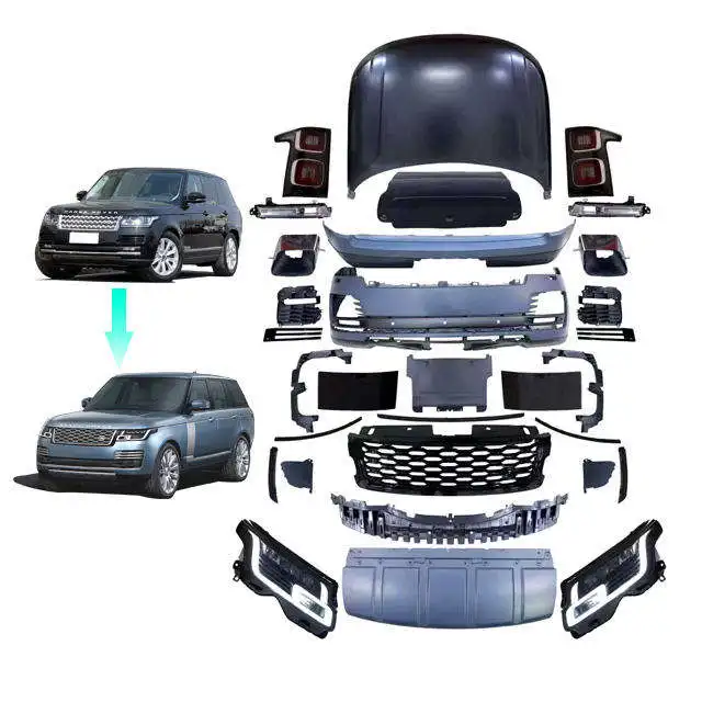 High Quality Body Kit for Vogue 2013-2017 Upgrade 2020-2022 OEM Front/Rear Bumper Grille Bolt-On Universal Fitment