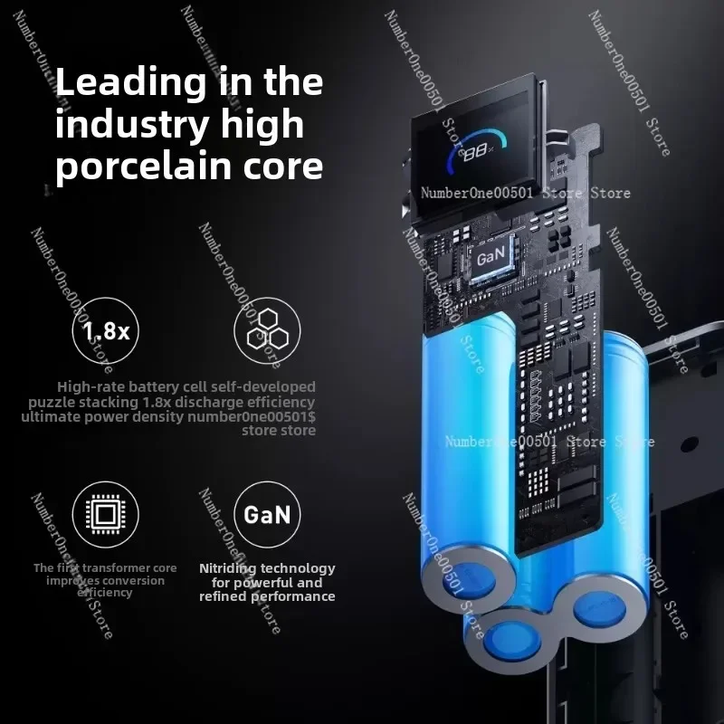 2-in-1 Charger 10000mAh 65W Fast Charging with Plug Power Bank