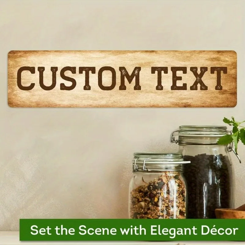 علامة شارع معدنية مخصصة | نص شخصي، هدية الهالوين وعيد الميلاد، ديكور منزلي داخلي/خارجي #1