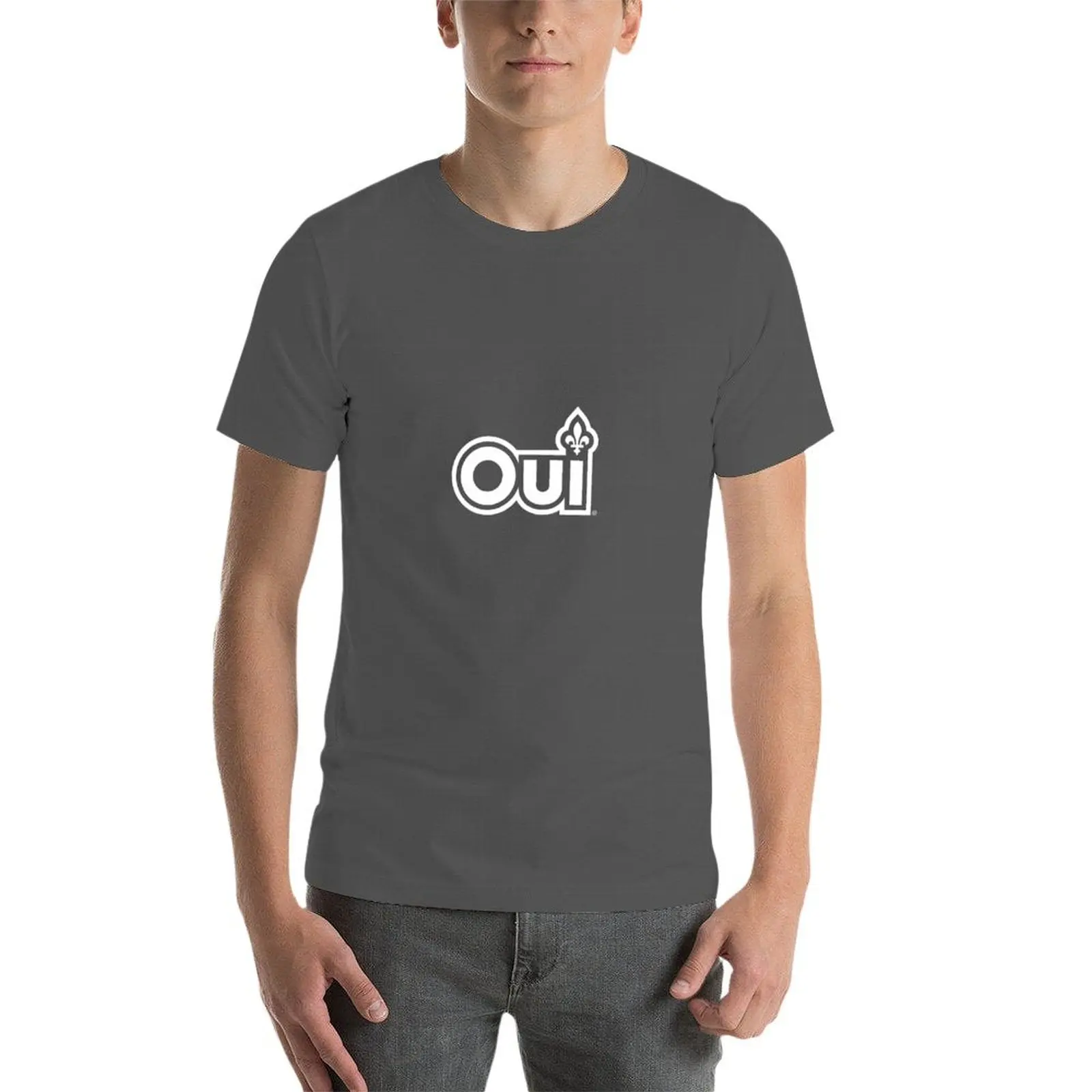 تي شيرت Quebec OUI تي شيرت مع مطبوعات تي شيرت مطبوع للرجال تي شيرت جرافيك