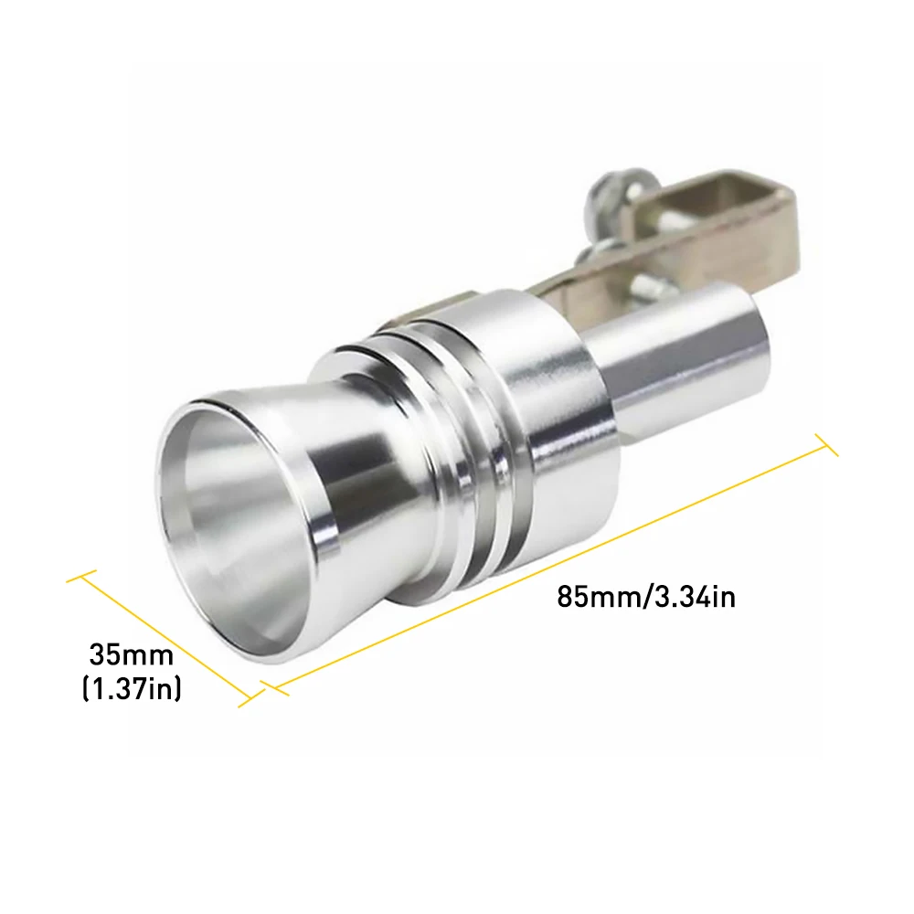 Universal Car Fake Turbo Sound Exhaust Whistle off Blow Valve Simulator Whistler EOV Car Silver Aluminum Blow Off Valve Noise