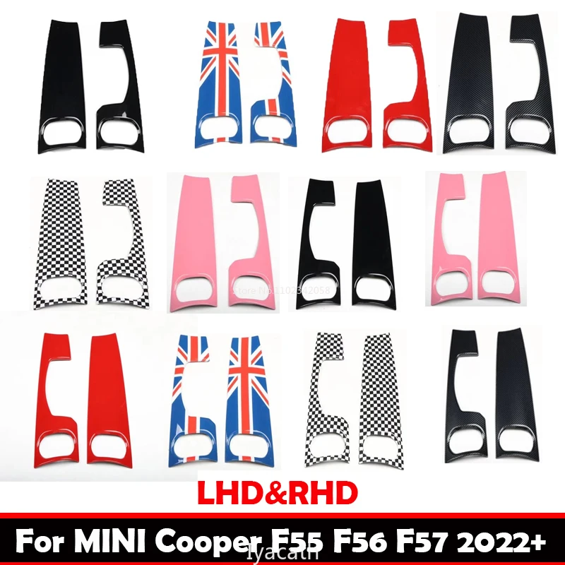 

L/RHD для MINI Cooper F55 F56 F57 2022-2025 крышка приборной панели автомобиля центральная консоль управления панель отделка декоративная полоса аксессуары