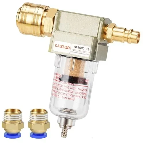 1set Compressed Air Filter Separator With Mounting Bracket For Construction Machinery Educational Laboratories Instrumentation