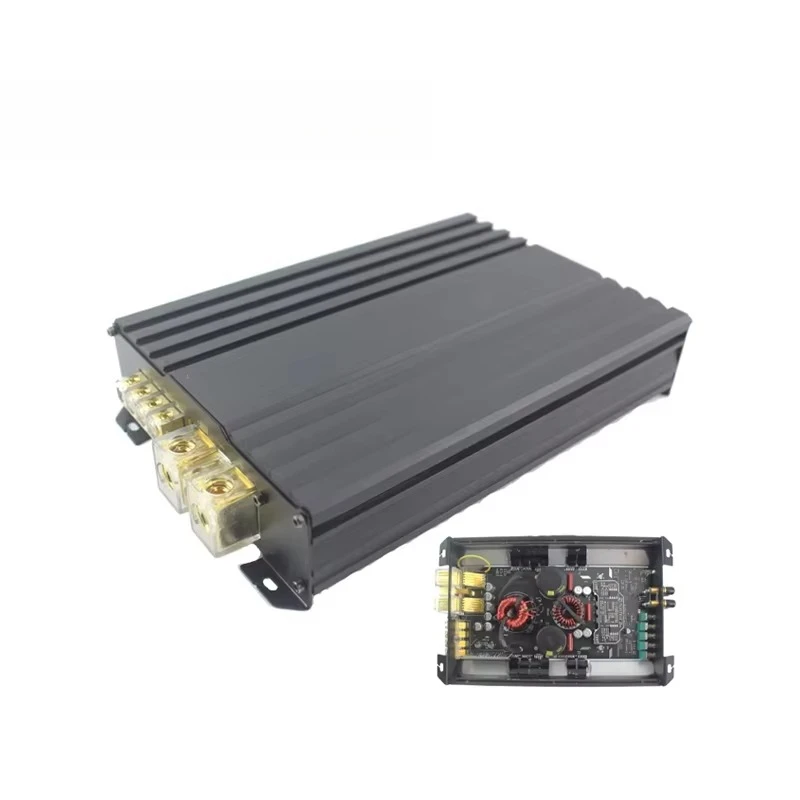 High-Power 1CH Monoblock Car Audio Amplifier Class D 1000W RMS with Crossovers for Audio Enthusiasts 12V Bass