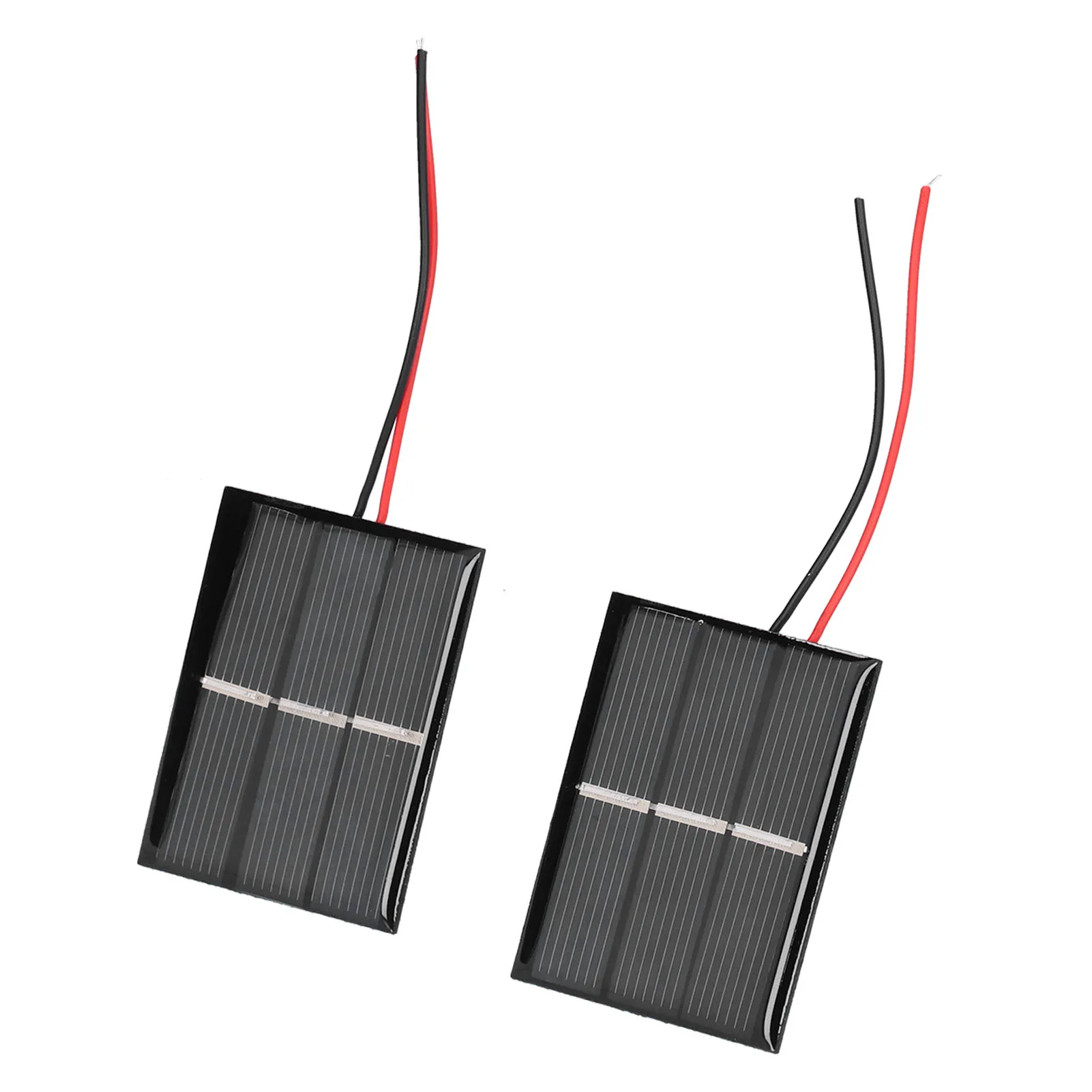 2Pcs Solar Panel Module Polysilicon Solar Panel Micro Mini Power Solar Cells Low‑Power Electrical Appliances Power Supply Tools