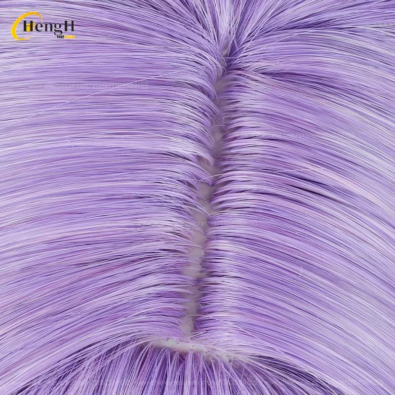 Kamishiro Rui Synthetic Hair Anime Short Purple Highlights Blue Cosplay Wig Earring Ear Heat Resistant Hair Halloween Party Wigs