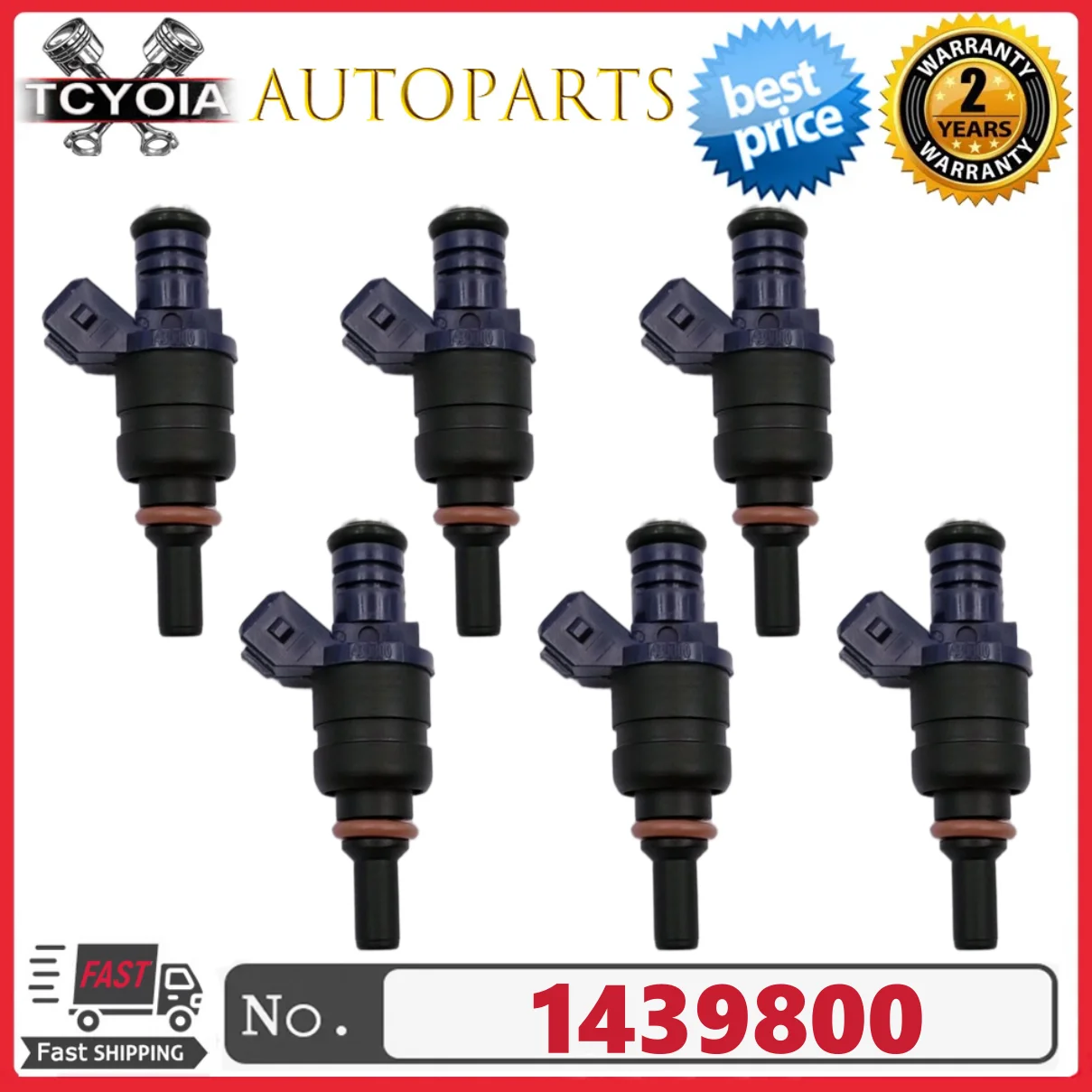 PEIVSO 6pcs 1439800 13537546244 Injetor de combustível para BMW Z3 2001 ~ 2006 X5 2001 ~ 2006 530i 2001 ~ 2005 330i 2001 ~ 2005 3.0L l6