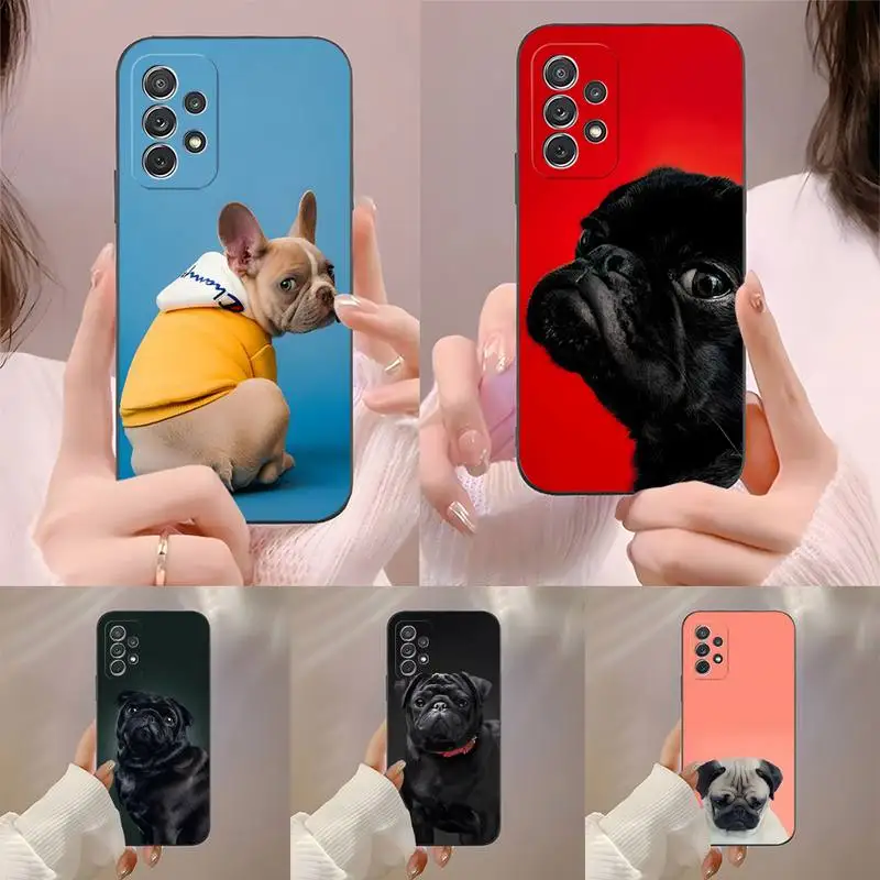 Animal PUG DOG Phone Case Fundas For Samsung S20 Fe Lite S21 S30 Ultra S8 S9 S10 E Plus Macia Shockproof Cover