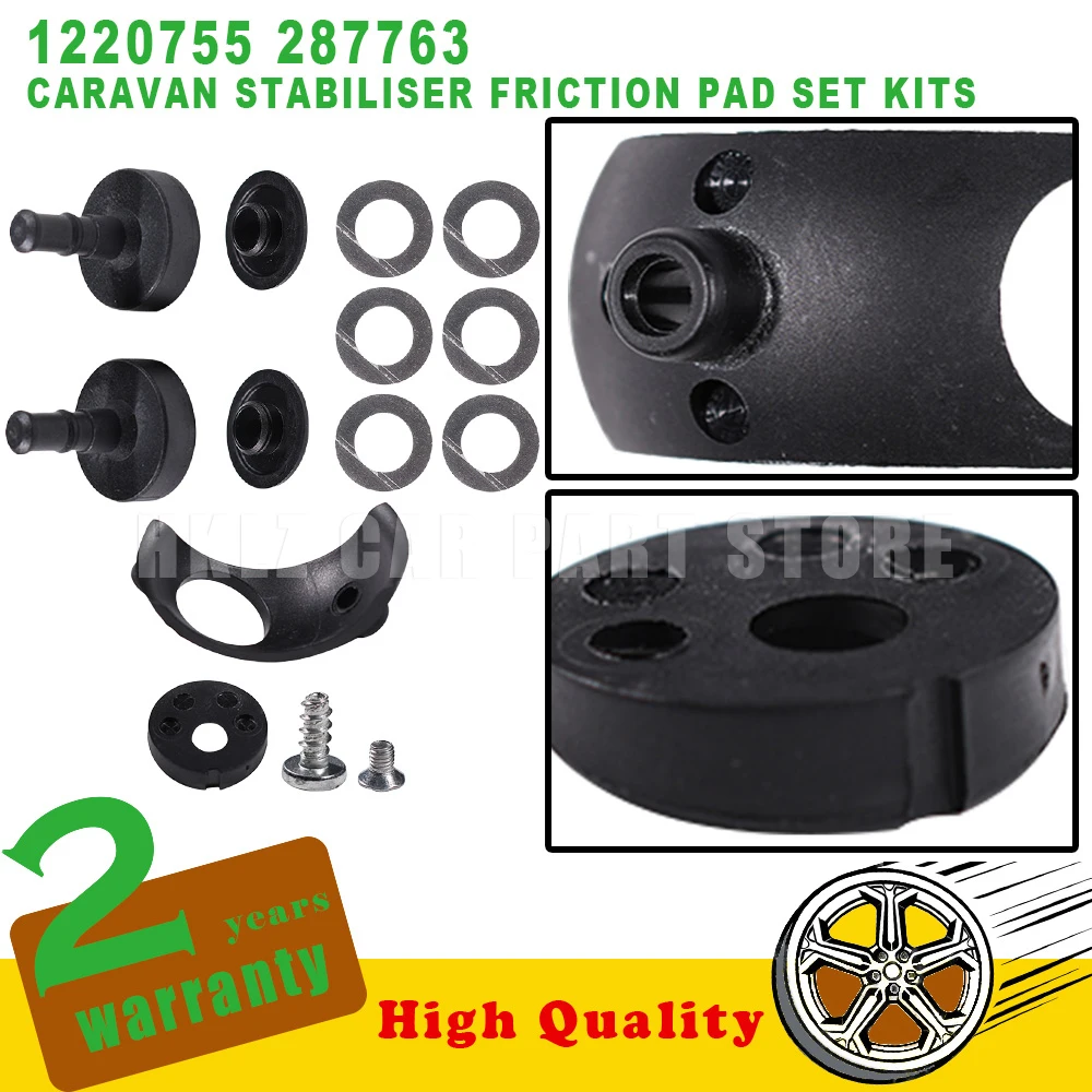Caravan Stabiliser Compatible with AL-KO AKS 2000 2004 3004 3504 AKS3004 AKS3504 Friction Pad Set Kits OEM 1220755 287763
