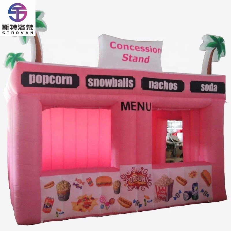

STLF Outdoor Inflatable PVC/Oxford Candy Booth 3D Coconut Tree Concession Stand Children's Stall Advertising Model for Sale