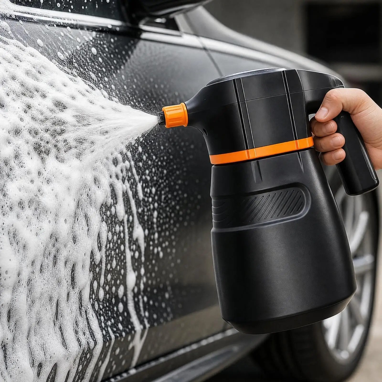 Electric Foam Sprayer Cordless Rechargeable Pressure Bottle Automatic Power Sprayer with Spray Nozzle for Household Chores
