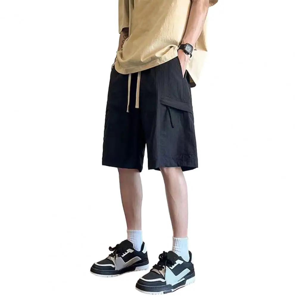 2025 Черные крутые шорты-карго для мужчин и женщин, тонкие свободные шорты с допамином, спортивные повседневные корейские шорты в стиле хип-хоп для мужчин