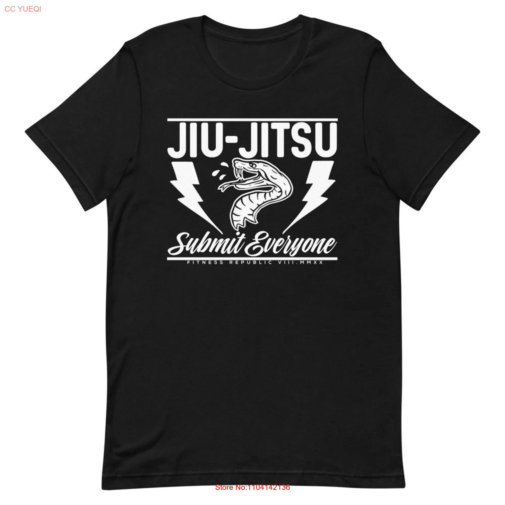 JIU JITSU Submit EVERYONE Athletic FitT T Shirt Fitness Republic long or short sleeves