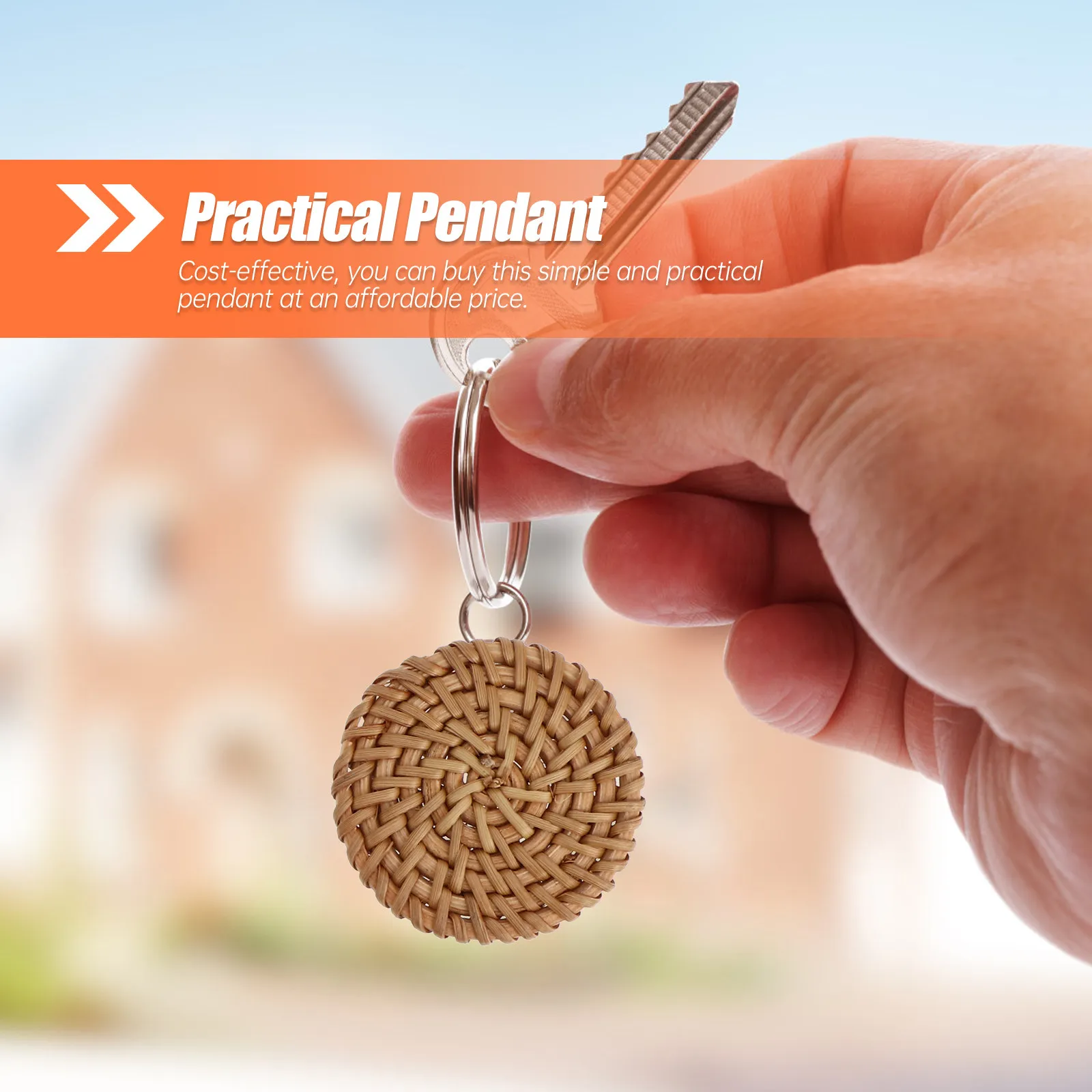 

3Pcs Rattan Pendant Charms Creative Hand Woven DIY Jewelry Accessories Decorative Necklace Charm for DIY Jewelry Making