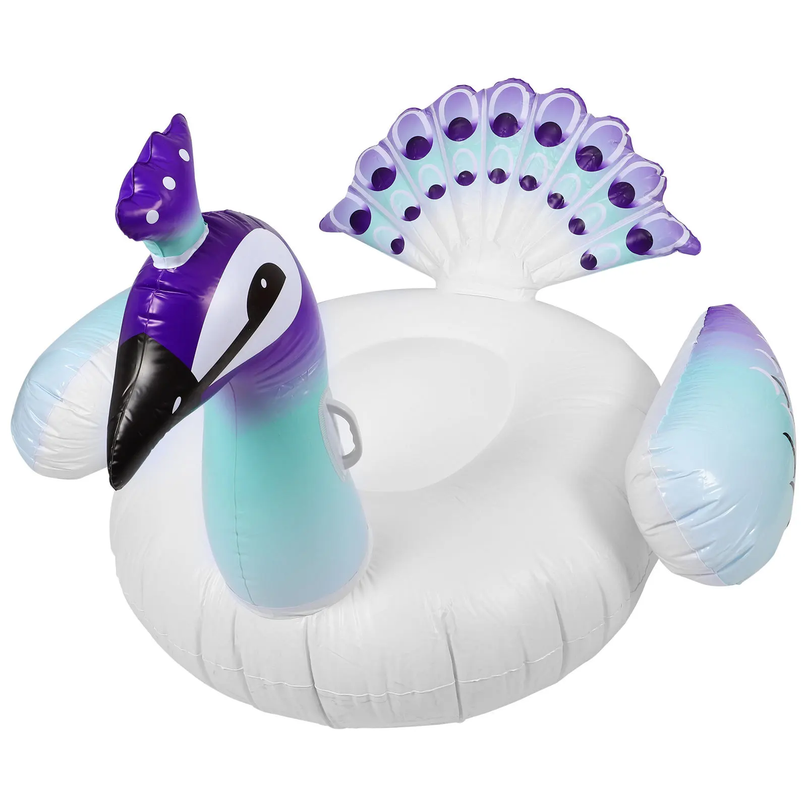 1pc Inflatable Peacock Mount Pool Float Adult Kids Bright Color Soft PVC Material Summer Beach Fun Floating Recliner Inflatable