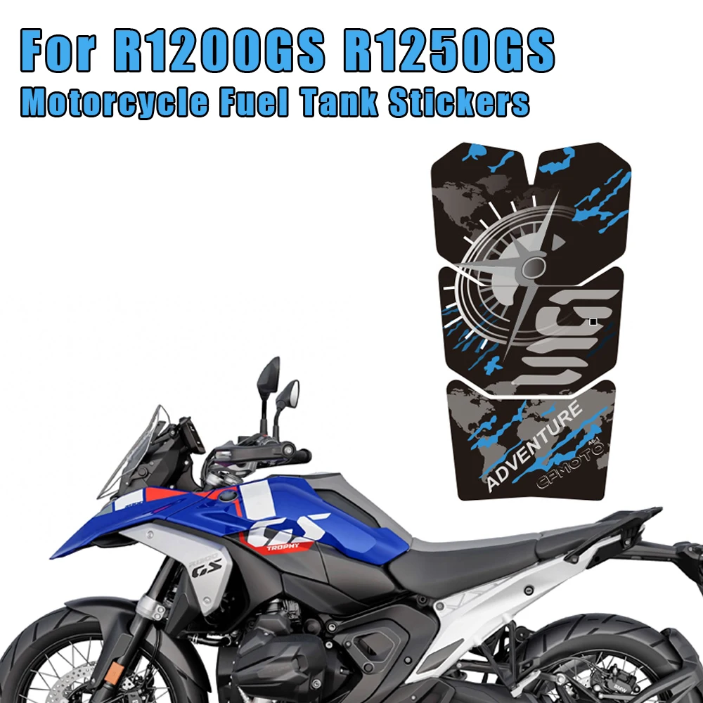 

Motorcycle Tank Pad Stickers for BMW R1200GS GSA R1250GS Sticker Adventure F750GS F850GS Paster Explore Decorative Pannier Decal