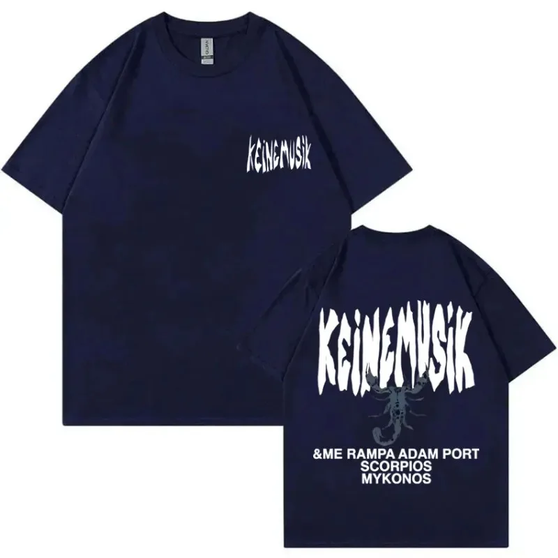 Summer Keinemusik X Pacha Graphic T Shirt Men Women Hip Hop Fashion Vintage T-shirts Men's Casual 100% Cotton Short Sleeve Tees