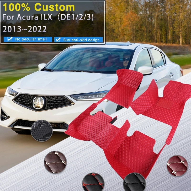 

Автомобильные коврики для Acura ILX DE1 2 3 2013 ~ 2022, набор прочных ковриков, ковер, роскошный кожаный напольный коврик, водонепроницаемый коврик, автомобильные аксессуары 2014