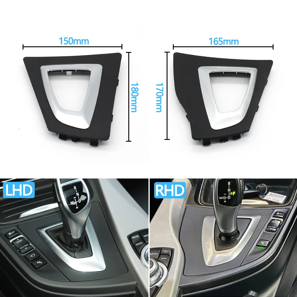 LHD RHD Auto Versnellingspook Bezel Trim Versnellingspook Schakelaar Shifter Cover Voor BMW 3 4 Serie F30 F31 F34 F35 F32 F33 F36 51169234131