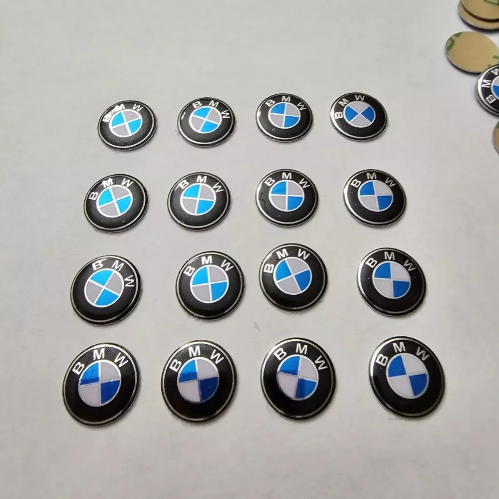 11/14mm for BMW Car Remote Keychain Micro Chapter Radio Button Sticker Performance E46 E49F30F80 E36 E46 E93 E92 F34 F31 Z4 X7