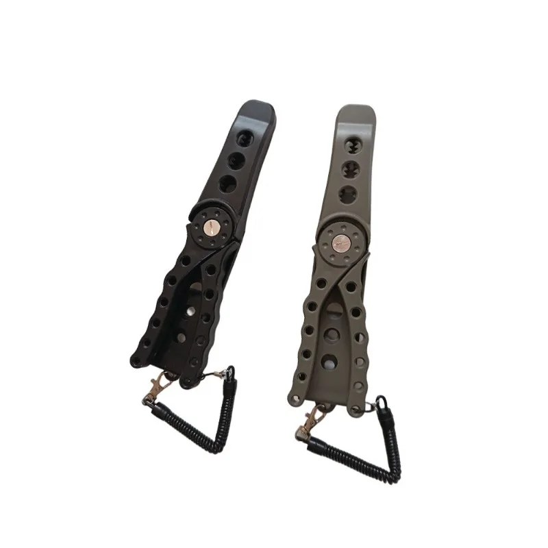 Fish Lip Clamps Fish Clamp Fishing Flat Tweezers Tackle Tool Fish Controllers Grippers Skidproof Fishing Fish Lip Pliers image 6
