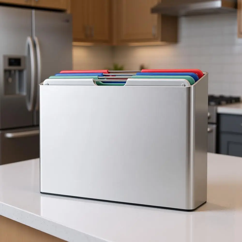 

Набор из 4 больших серебряных разделочных досок