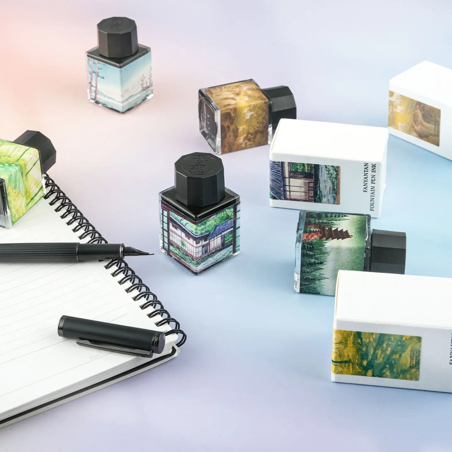 

Fangyangtan Ink 20ml Gradient Chromatography Japanese Style Dip Pen Fountain Pen Color Ink