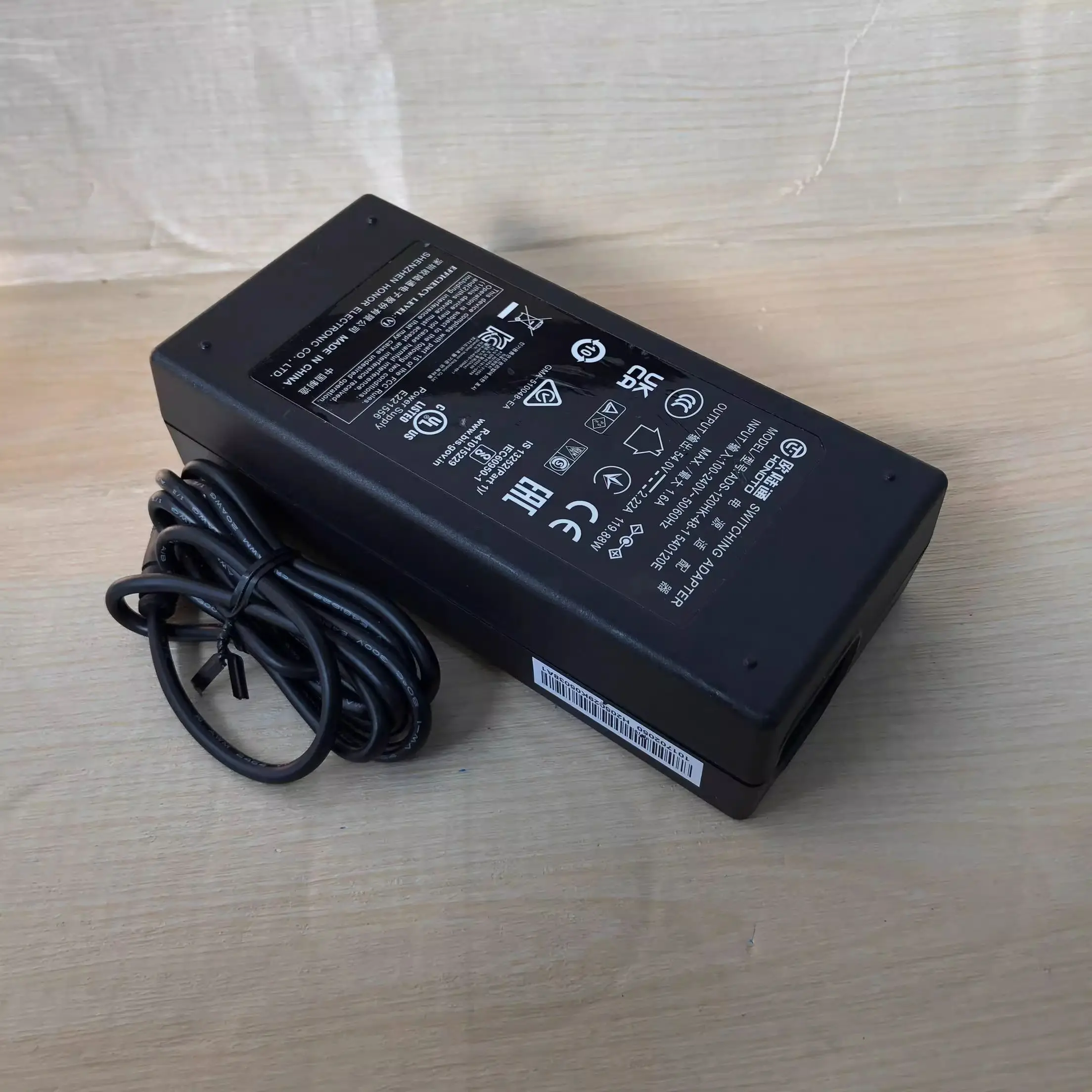 Genuine Honoto ADS-120HK-48-1 540120E 54.0V 2.22A 119.88W 120W AC Switching Adapter For Hikvision POE Charger Power Supply
