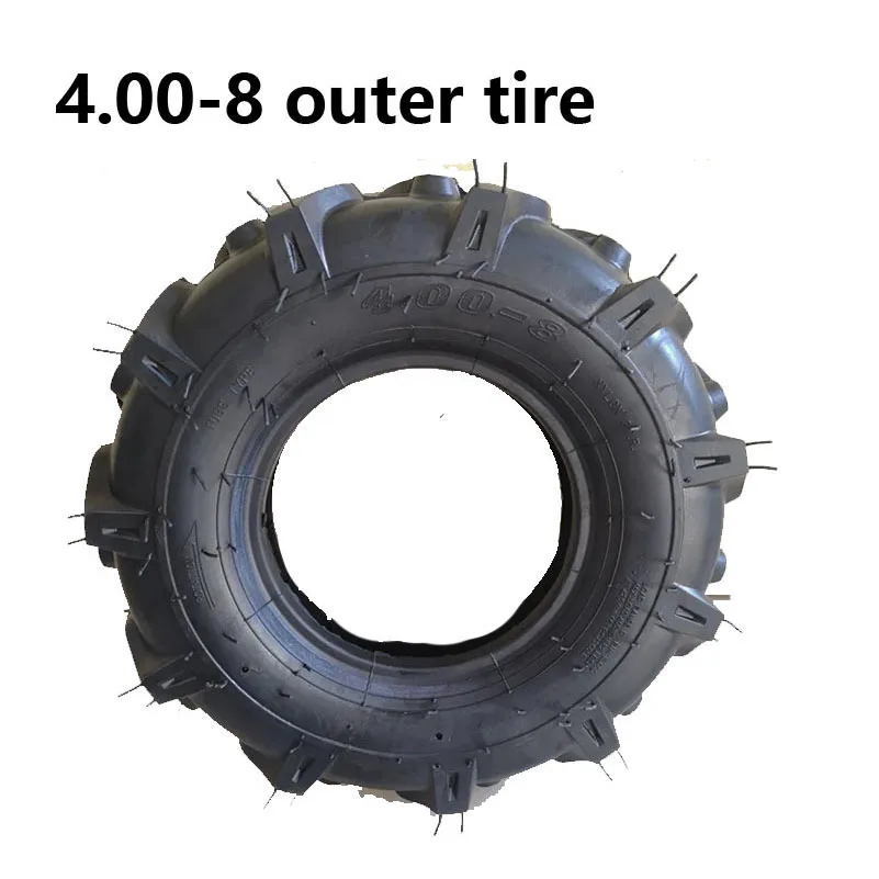 Herringbone 4.00-8 Tyre Parts Agriculture Tire Tractor s Micro Cultivator Agricultural Machinery 400-8 Rubber