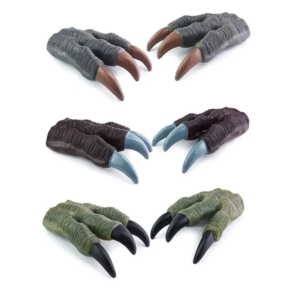 

Simulation Dinosaur Claws Dinosaur Soft Claw Gloves Zombie Costume Soft Halloween Werewolf Hands Dragon Hands Claw Rubber