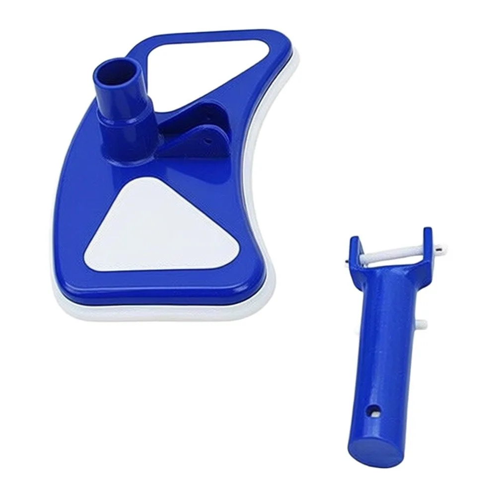 Pool Floor Nozzle with Weighted Design to Prevent Floating and Soft Bumper Protection for Pool Walls Use with Telescopic Pole