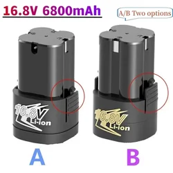 New 16.8V 6800mAh Lithium Battery 18650 Li-ion Power Tools Accessories For Cordless Screwdriver Electric Drill Batter