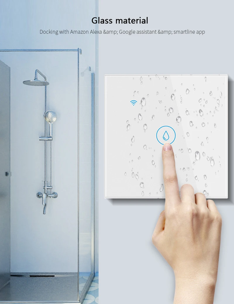 Xiaomi Wifi Smart Switch Water Heater Switches Tuya WiFi Bluetooth Luxuray Glass Voice Control Touch Timer Alexa Google Home