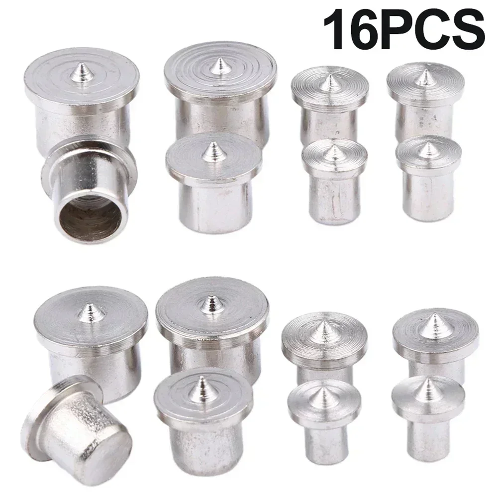 16pcs/set 6/8/10/12mm Dowel Centre Point Set Wood Drill Hole Tenon Center Woodworking Wood Drill Bit