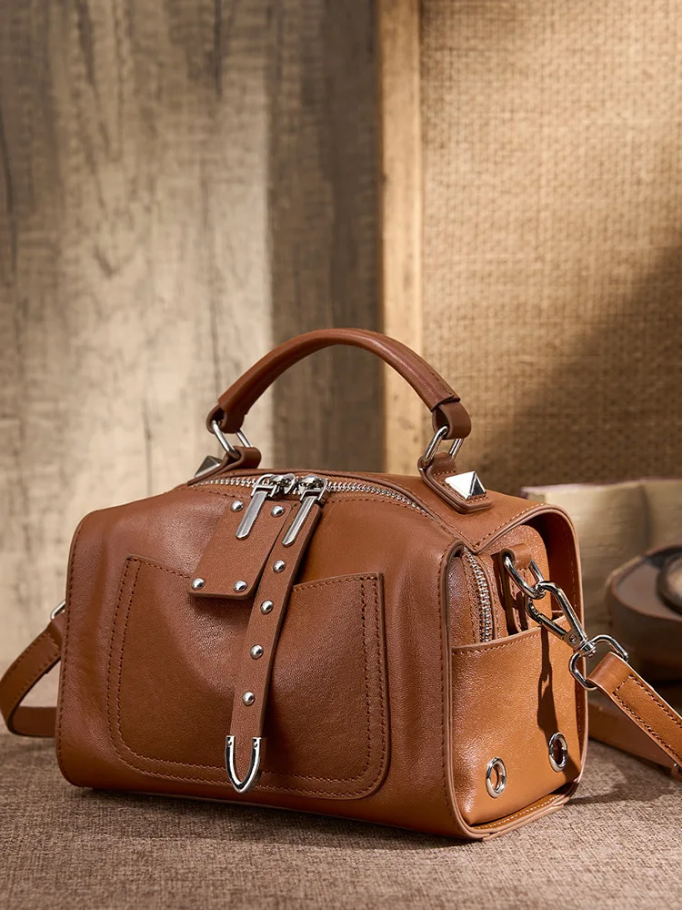 

Роскошная женская сумка унисекс для отдыха, сумка-тоут из кожи растительного дубления сверху, большая вместительная сумка через плечо