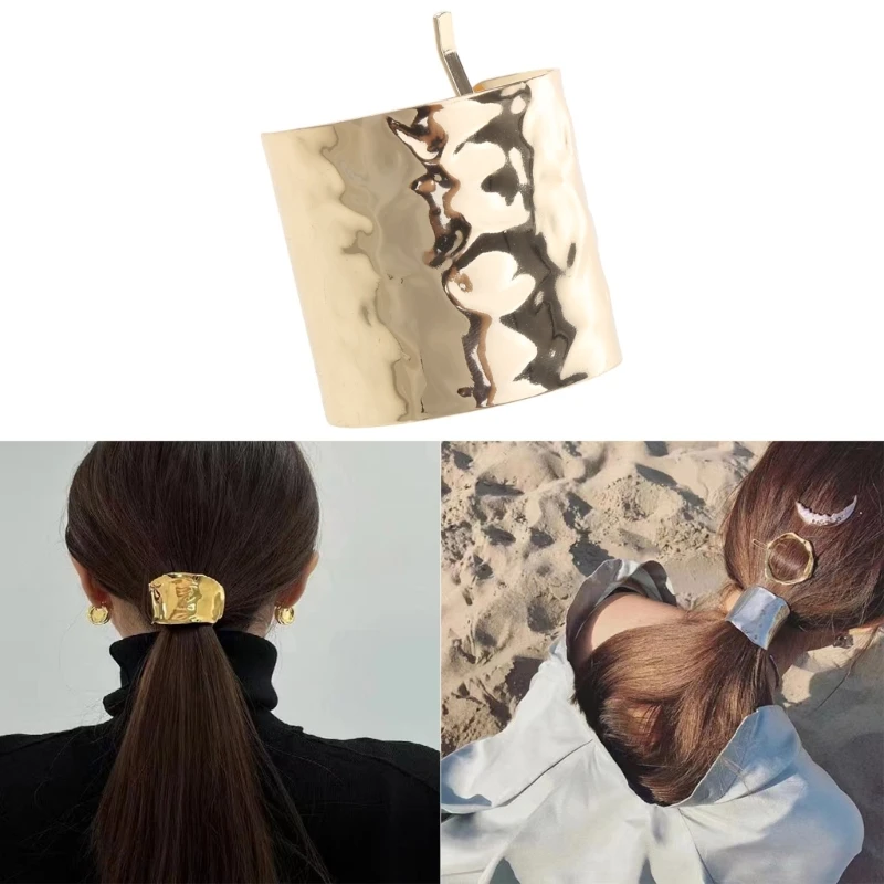 

Ponytail Clip Metallic Ponytail Holder Claw Clip Metallic Hair Clip For Women Drop Shipping