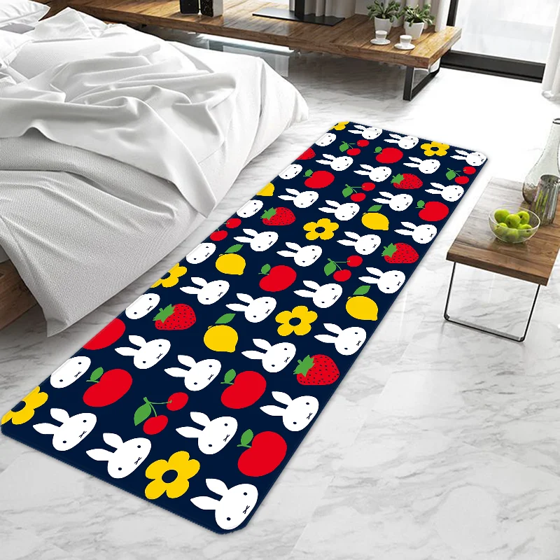 

Lovely Cartoon miffyS Door Mat Entrance Doormat Non-slip Washable Kitchen Carpet Living Room Hallway Rugs Door Mats Bathroom Bat