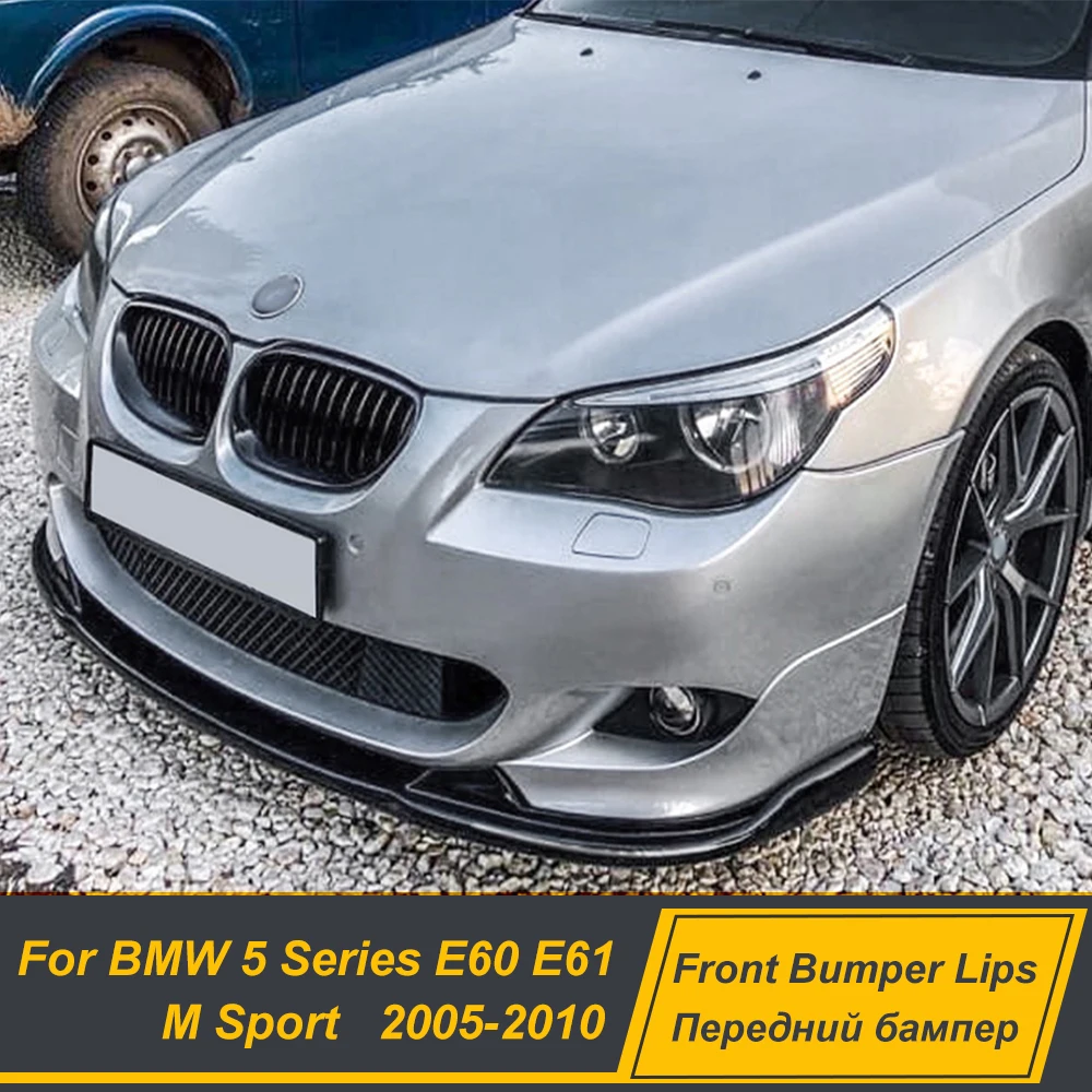 

For BMW 5 Series E60 E61 M Sport 2005-2010 Front Bumper Splitter Lip Spoiler Diffuser Body Kits Guard Exterior Accessories Parts