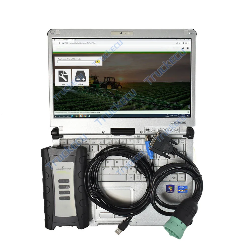 

V5.3 JD Service EDL V3 Electronic Data Link JD edl v3 Advisor construction agriculture diagnostic tool+TOUGHBOOK CF C2 laptop