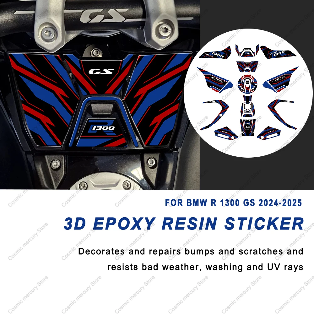 

3D Epoxy Resin Protective Tank Pad Kit Motorcycle Tank Pad Sticker For BMW R 1300 GS 2024-2025