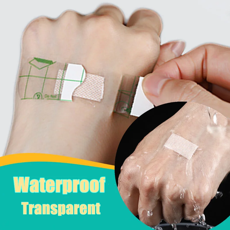 

120pcs/set Waterproof Band Aid PU Transparent Hemostasis Medical Strips First Aid Wound Dressing Plaster Adhesive Bandages