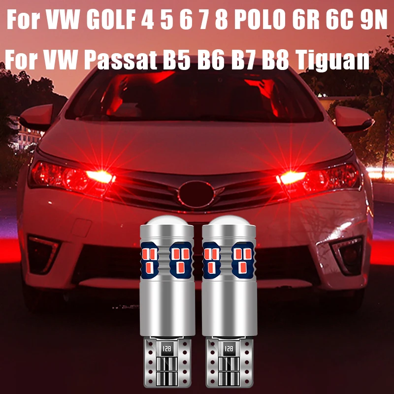 

For Volkswagen VW GOLF 4 5 6 7 8 MK4 MK5 MK6 MK7 MK8 POLO 6R 6C 9N Tiguan Passat B5 B6 B7 B8 2pcs W5W LED Bulb Car Parking Light