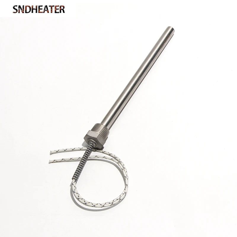 SNDHEATER 1KW Thread Single Head Electric Tube DN15/21mm(1/2\