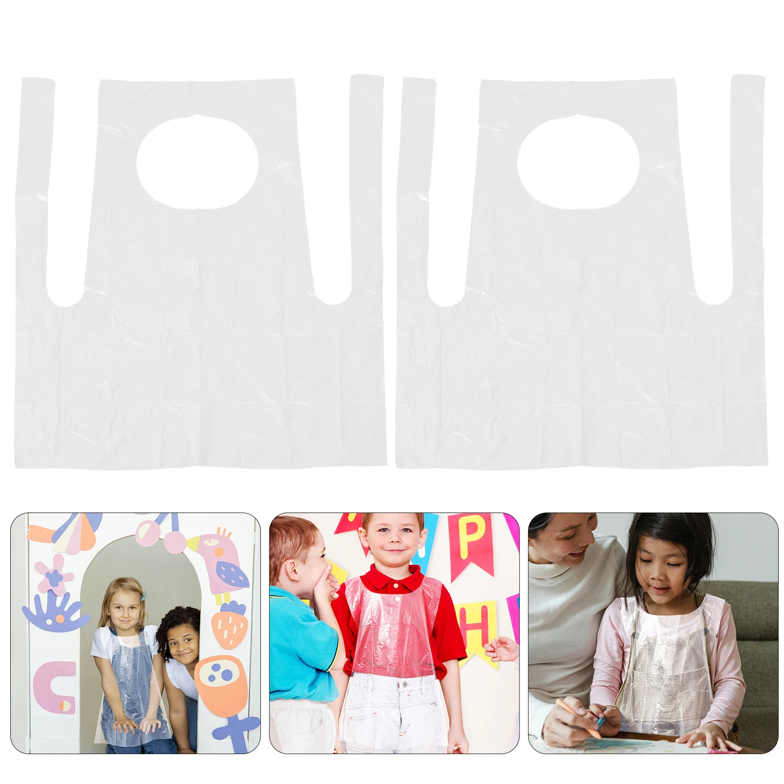 

25 Pcs Aldult 's Waterproof Apron Toddler Potty Training or Girls Aprons Disposable for