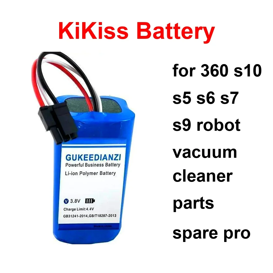 

Battery High-Capacity 3450-5950Mah For 360 S10 S5 S6 S7 S9 Robot Vacuum Cleaner Parts Spare Pro
