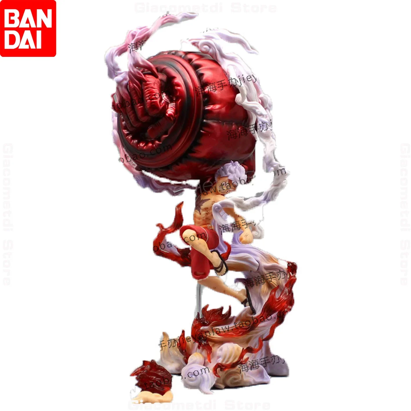 About 31cm Anime One Piece Gk Nica Luffy Sun God Fruit Fifth Gear Big Fist Handmade Model Perimeter Of Decoration Creative Gifts